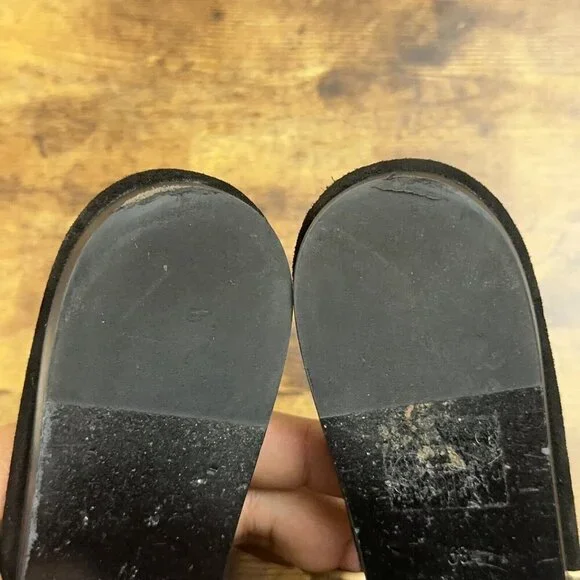 Jenni Kayne Cheetah Print Mules Size 39 Pony Hair Slip On Pointed Toe Flats - Picture 15 of 16